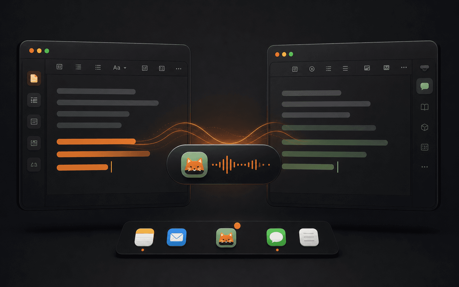 Turn quick meeting decisions into text.